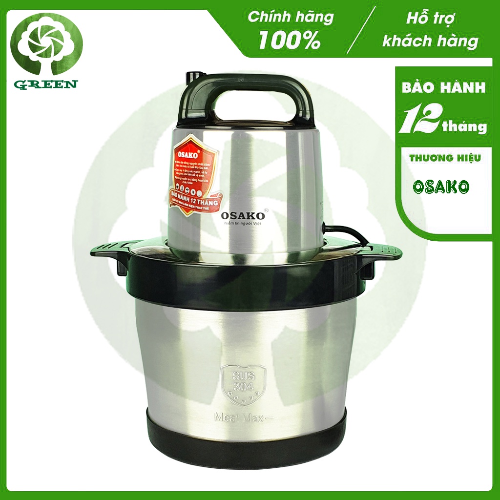 Máy xay thịt công suất 1000W, cối inox 3L/ 6L Osako OST-1020 - Bảo hành 12 tháng
