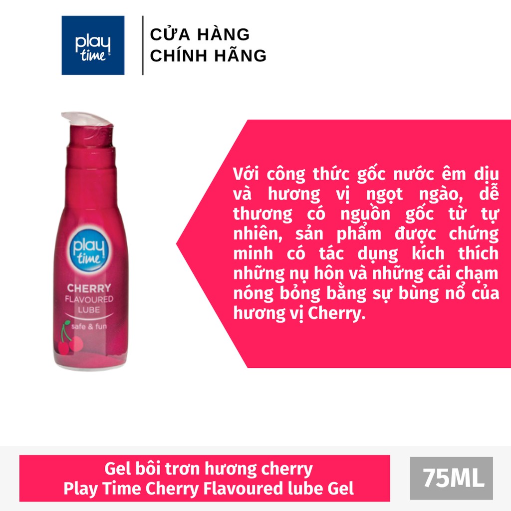 Gel bôi trơn hương Cherry Fun Time Cherry Flavoured 75ml