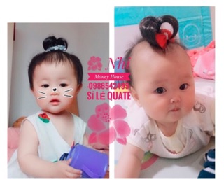 Kẹp tóc giả kiểu cây dừa cho bé gái ( Về lại đủ mẫu)