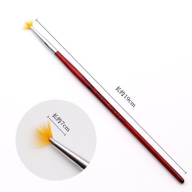 Cọ Quạt xoè dùng trang trí làm móng tay-chuyên làm nail