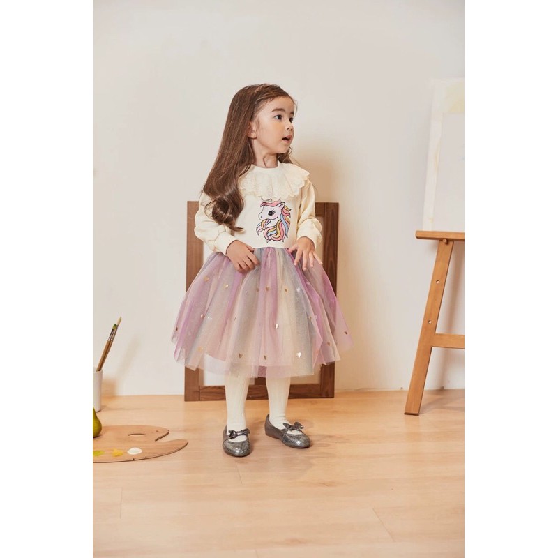 Đầm kỳ lân công chúa cho bé gái - kèm ảnh thật