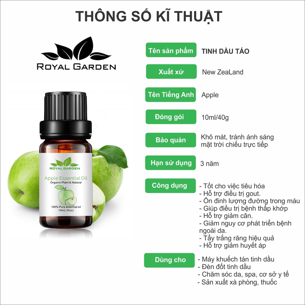 Tinh dầu 50ml Bạc Hà Peppermint - Triết xuất thiên nhiên 100% nhập khẩu Ấn Độ