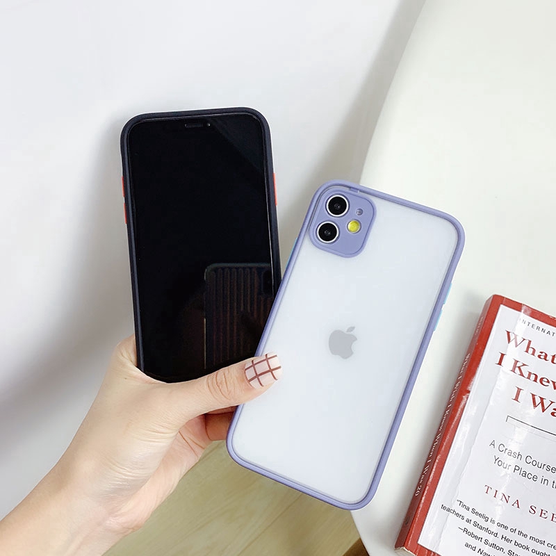 Ốp điện thoại mặt mờ nhiều màu chống trượt chống nước bằng tpu mềm cho IPhone 6 6S 7 8 Plus XS Max XR 11 Pro Max SE2020