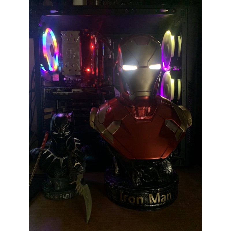 Mô hình tượng bán thân Iron Man Tony Stark MK46 cao 36cm tỷ lệ 1/2