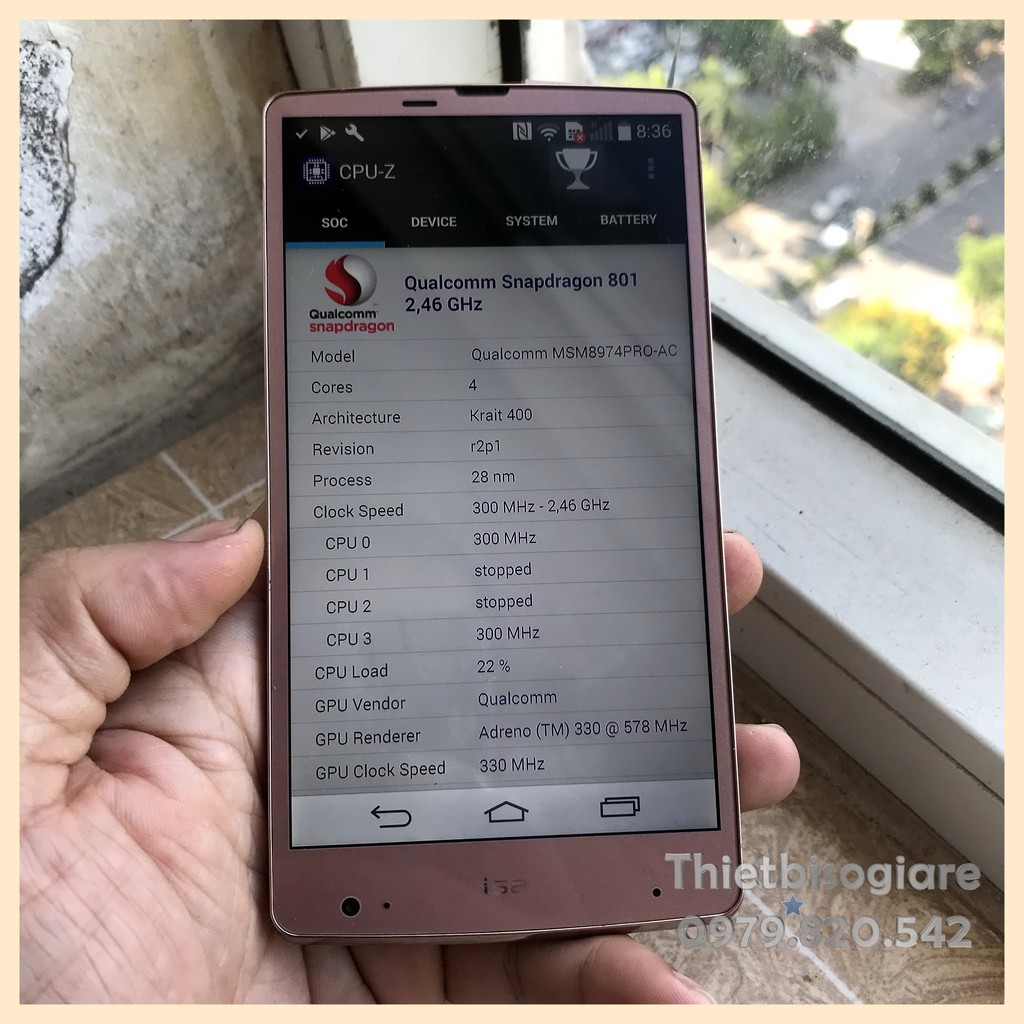 điện thoại nội địa Nhật LG L24/V31 (LG G3 Nhật) snap 801 ram 3GB+32GB màn 5.5 inch 2K-không nắp lưng | BigBuy360 - bigbuy360.vn