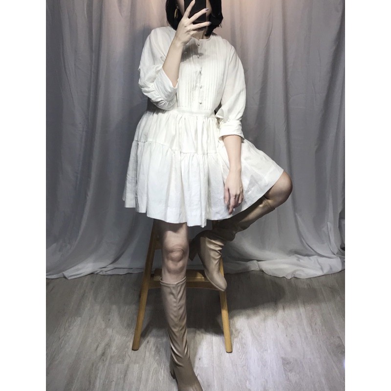 Đầm Babydoll linen premium