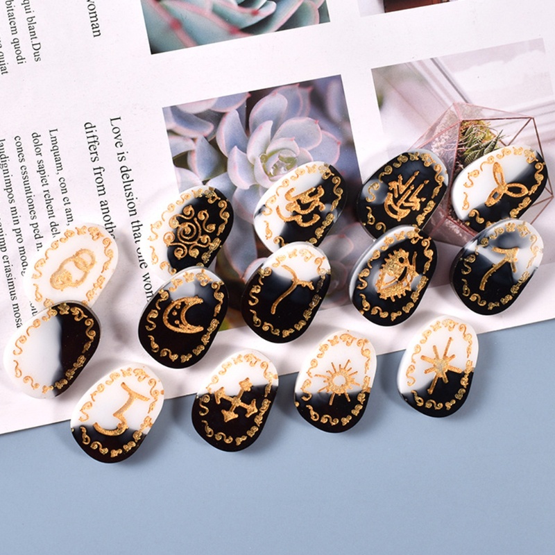 Khuôn Làm Trang Sức Nhựa Resin Hình Chữ Divination