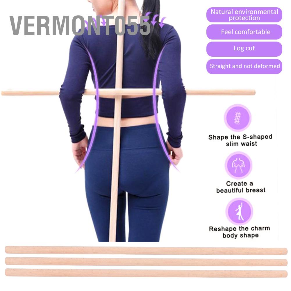 Có thể bán buôn 3 Cái Mở Vai Lưng Gậy Chống Gù Tập Thể Dục Hình Hỗ Trợ Yoga 2x70cm Vermont055 Hàng giao ngay