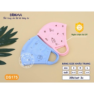 Set 3 khẩu trang cho bé Dokma DS175