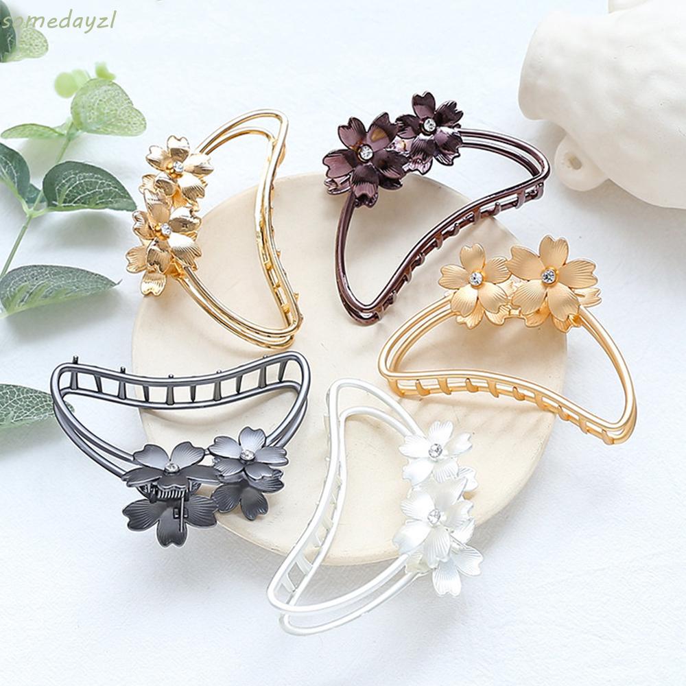 (Hàng Mới Về) Kẹp Tóc Cỡ Lớn Bằng Kim Loại Nhiều Màu Phong Cách Hàn Quốc Cho Nữ