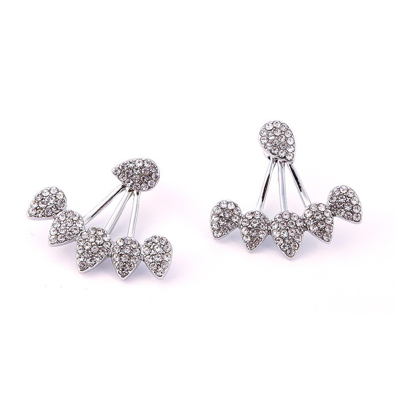 Bông Tai giọt nước đính đá xinh xắn sang trọng