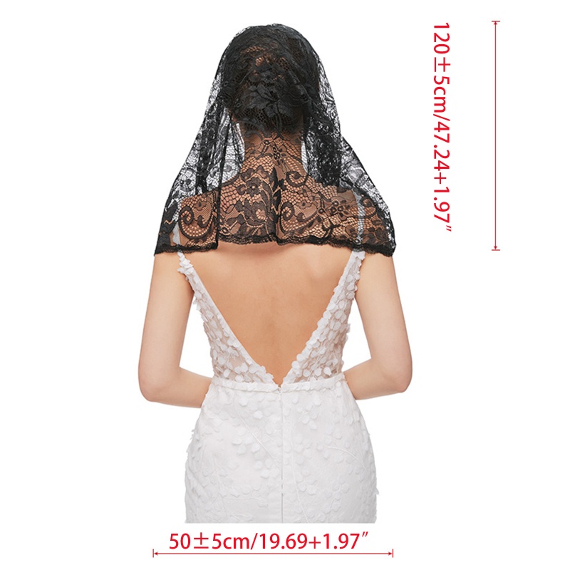 Xiangbao Khăn Trùm Đầu Phối Ren Cho Nữ Nhà Thờ