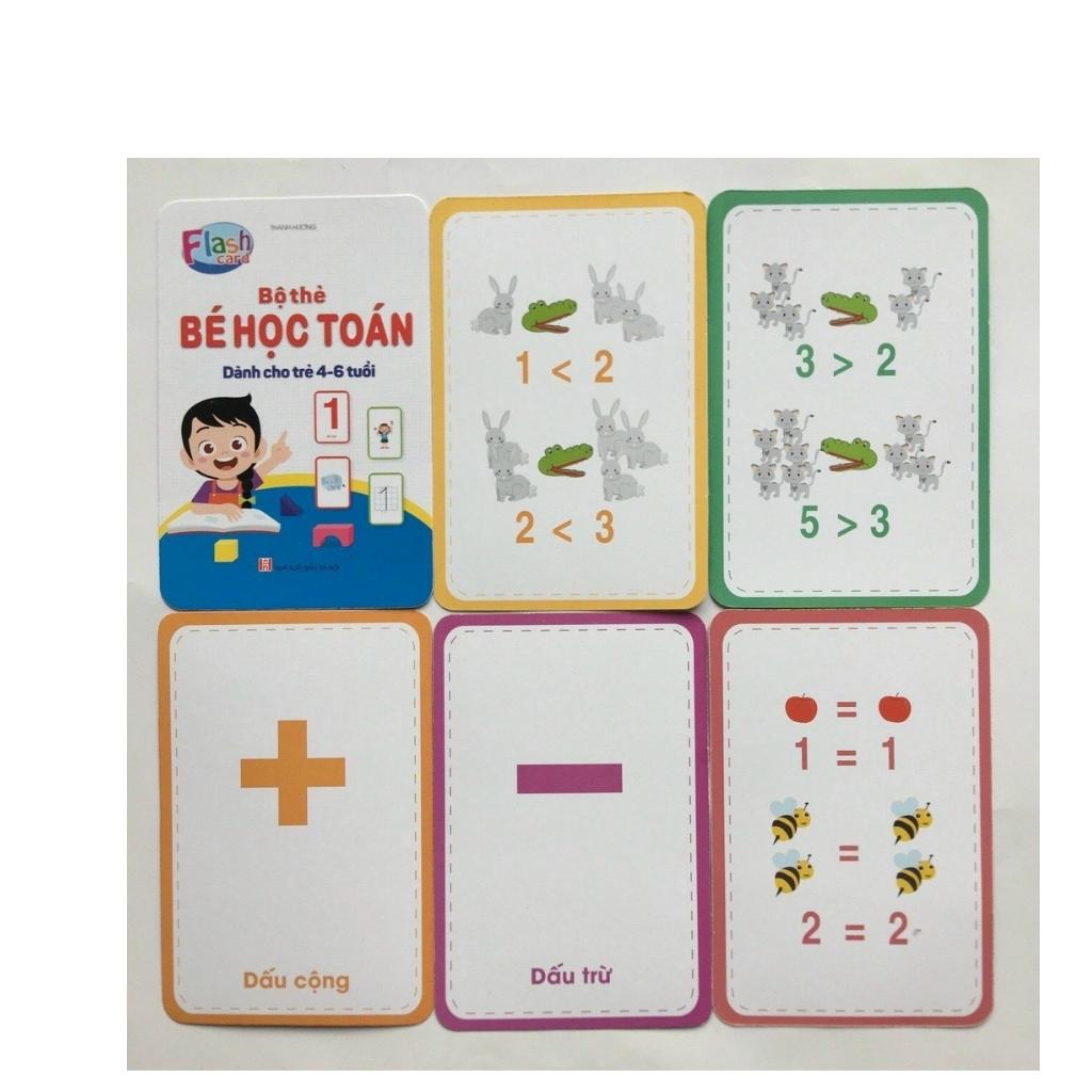 Bộ Thẻ Flashcard chữ cái chữ ghép - Bộ Thẻ  Flashcard học toán cho bé