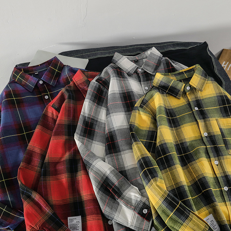 Áo Sơ Mi Ca Rô Dài Tay Năng Động Thời Trang Cho Nam