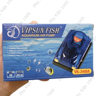 Máy sủi oxy 2 vòi VS 648 / 348A -sủi oxy hồ cá