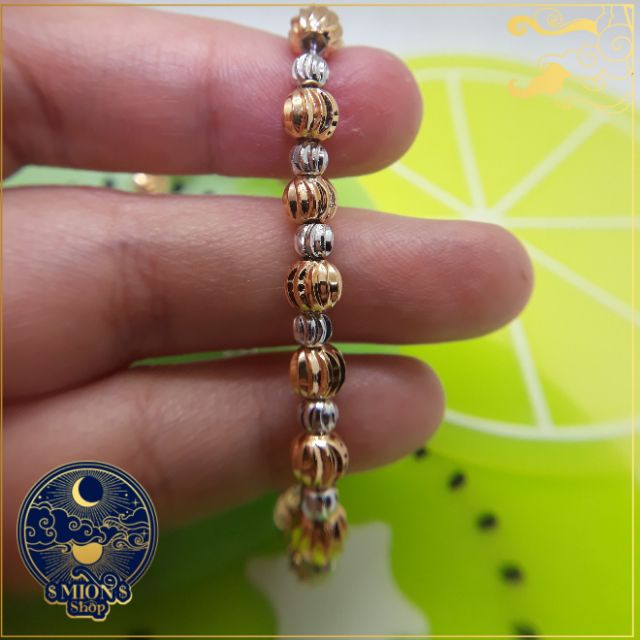 [LC01]Lắc chân bi 2 màu vàng trắng cao cấp sang trọng | BigBuy360 - bigbuy360.vn