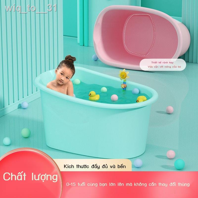 wiq_to__31Hàng ngày có phổ biến loại xô tắm trẻ em Chậu lớn cho bé dày dặn thể ngồi và nằm được