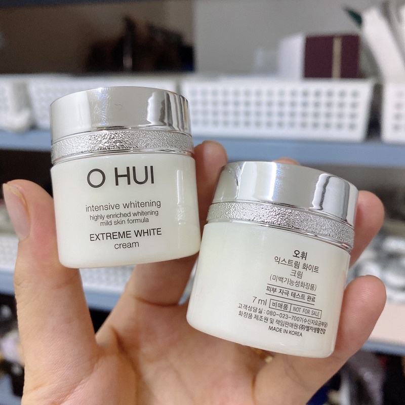 Kem dưỡng trắng OHUI Extreme White Cream 7ml - Hàng chính hãng công ty LGVina