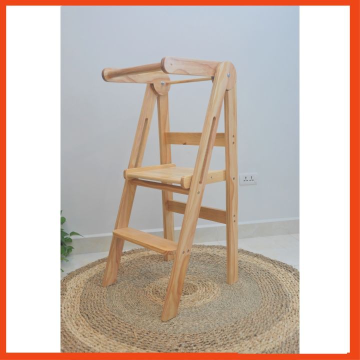 Ghế Đứng Bếp Cho Bé ⚡ AN TOÀN - HIỆN ĐẠI ⚡ Ghế đứng bếp gỗ sồi cao cấp Bebewood