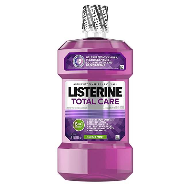 Nước Súc Miệng Listerine Total Care Anticavity Mouthwash Fresh Mint  6 in 1 (Chai 1L)