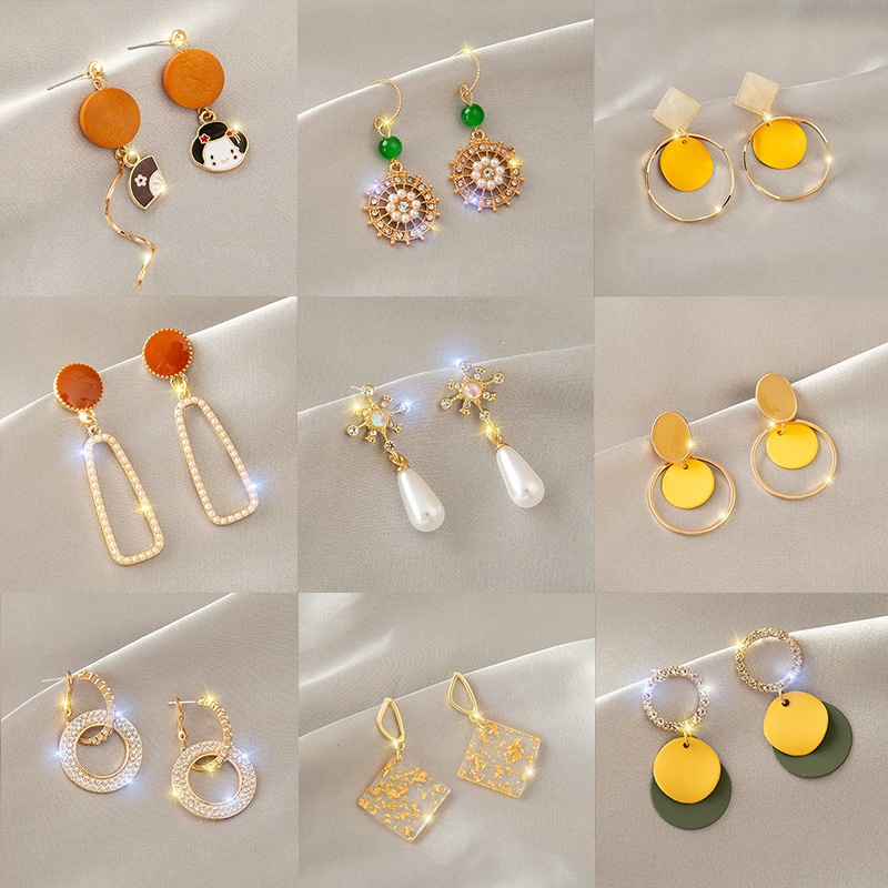 Hoa Tai Dáng Dài Phong Cách Thời Trang Hàn Quốc Cho Nữ