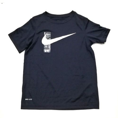 TH9593 Áo thun bé trai 5 tuổi xanh đen ngắn tay siêu mát 20 - 30 kg Nike - Hàng Mỹ