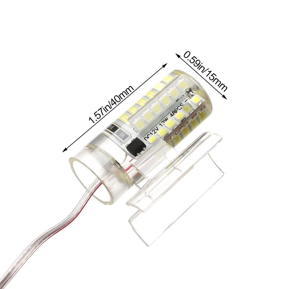 PISTA Đèn LED Câu Cá 48 Bóng Ánh Sáng Trắng / Trắng Ấm Chống Thấm Nước