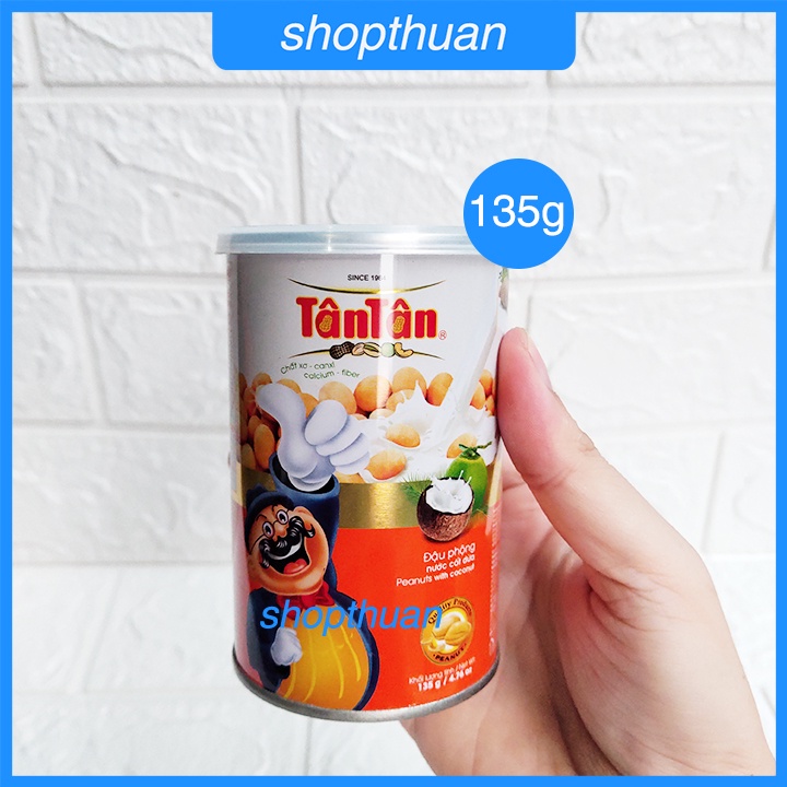 Đậu phộng nước cốt dừa Tân Tân 135g ( lon) - HSD : 27/10/22