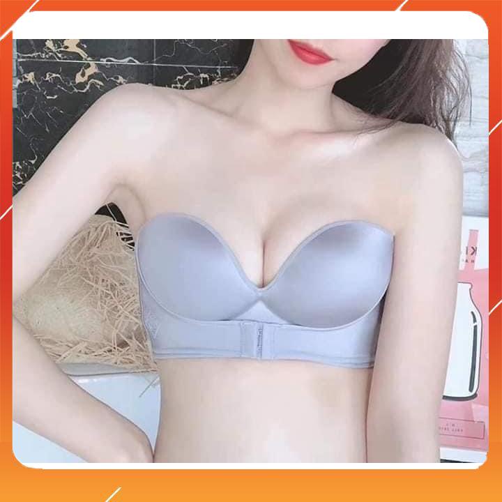 Áo cup ngực nữ chất liệu tản nhiệt cao cấp không gọng không dây đệm mút vừa quai cài trước A5505