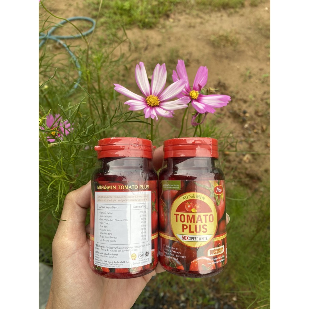Viên uống trắng da cà chua Tomato Plus Thái Lan️️️ [mẫu mới]