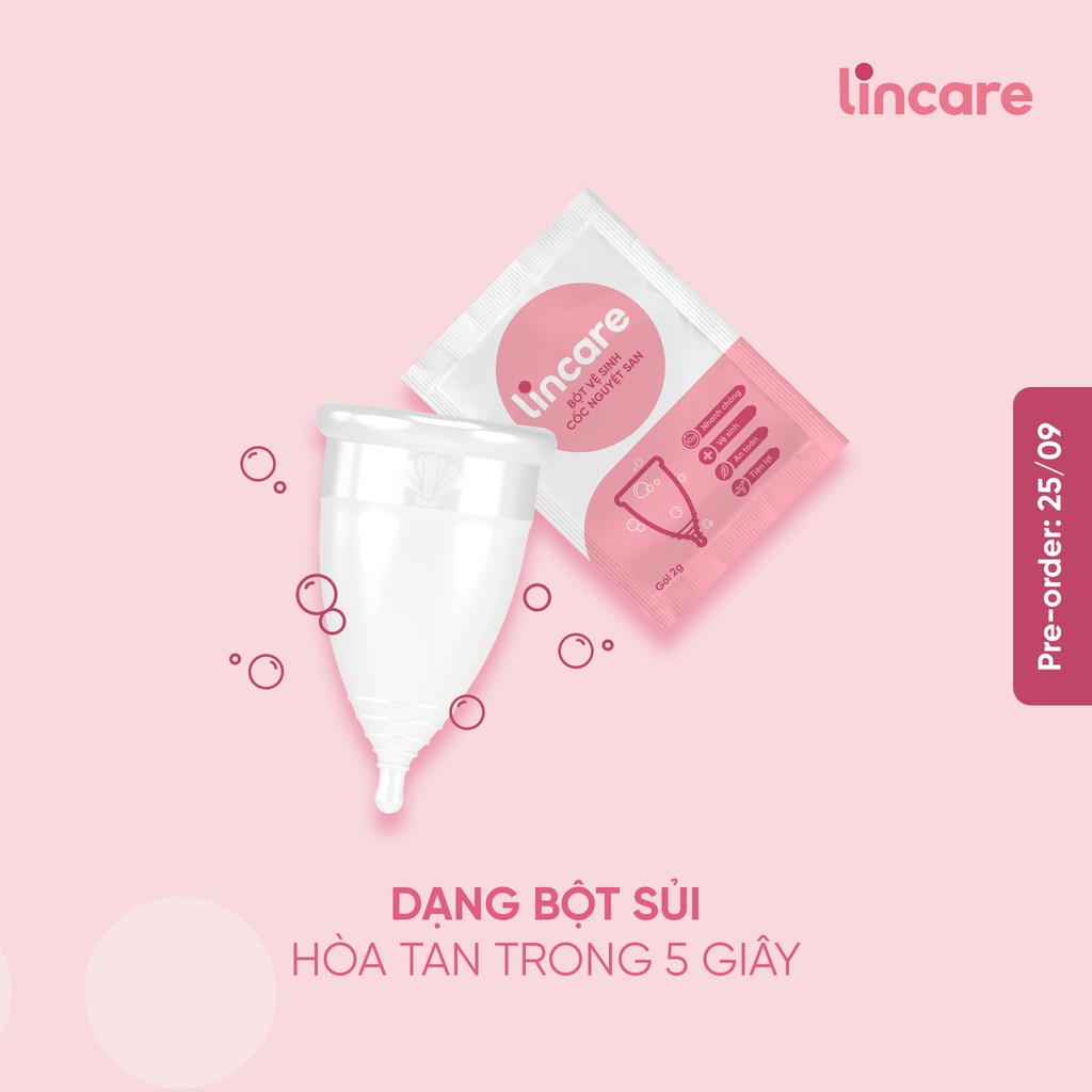 BỘT TIỆT TRÙNG CỐC NGUYỆT SAN LINCARE.