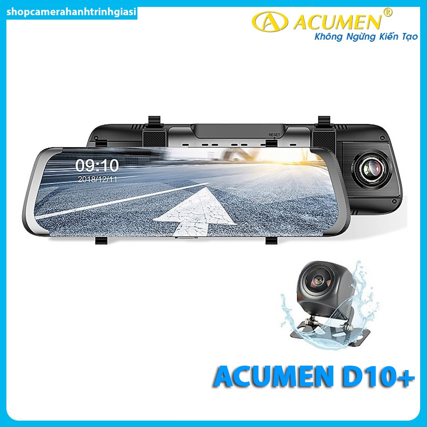Camera Hành Trình  ACUMEN D10+ Màn Hình Cảm Ứng 9.66 Inch Full HD