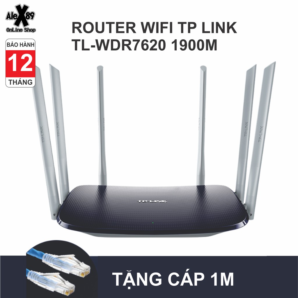 Thiết Bị Wifi TPLink 1900Mbps Phiên Bản Có Mesh Wdr7620 - BH 12 Tháng