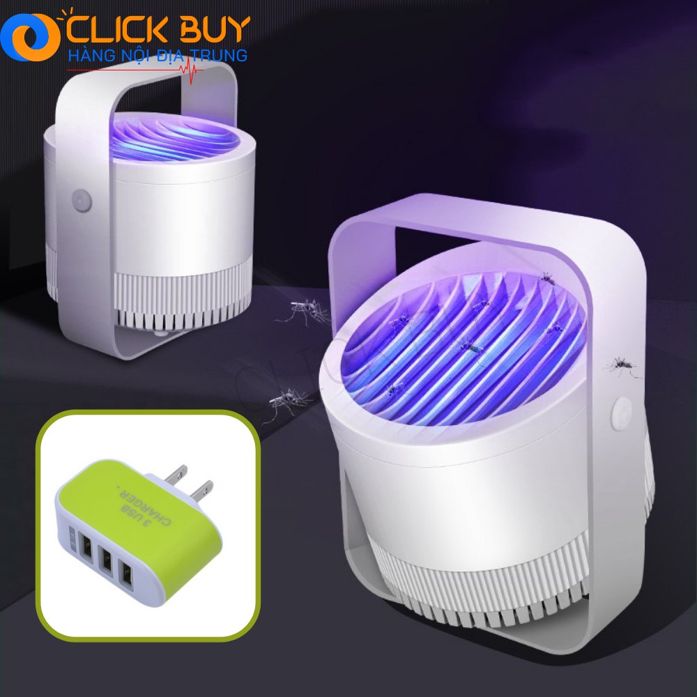 Đèn bắt muỗi Mosquito Killer Lamp Xoay 360 ĐỘ, Máy Diệt Côn Trùng Công Nghệ Led UV Mẫu Mới 2021