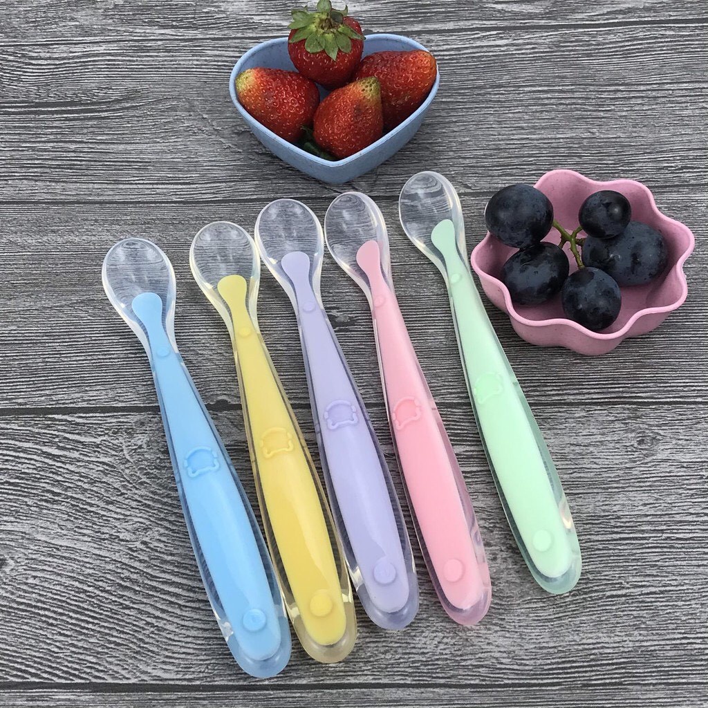 Thìa Ăn Dăm Silicon Lẻ chiếc