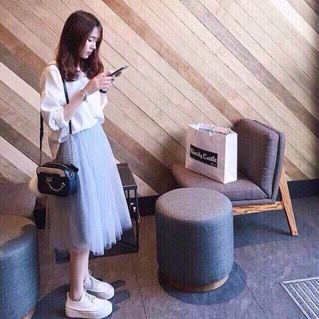 Chân váy tutu công chúa voan hàng Quảng Châu