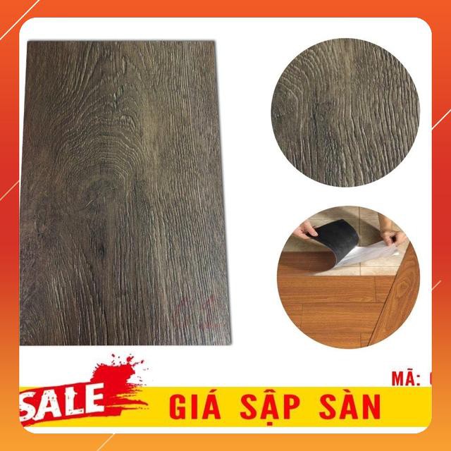 Tấm SÀN NHỰA GIẢ GỖ 3D Vân gỗ sần / Tự Dính Thông Minh / 2mm/ Sang Trọng / mát mẻ - Super Decor