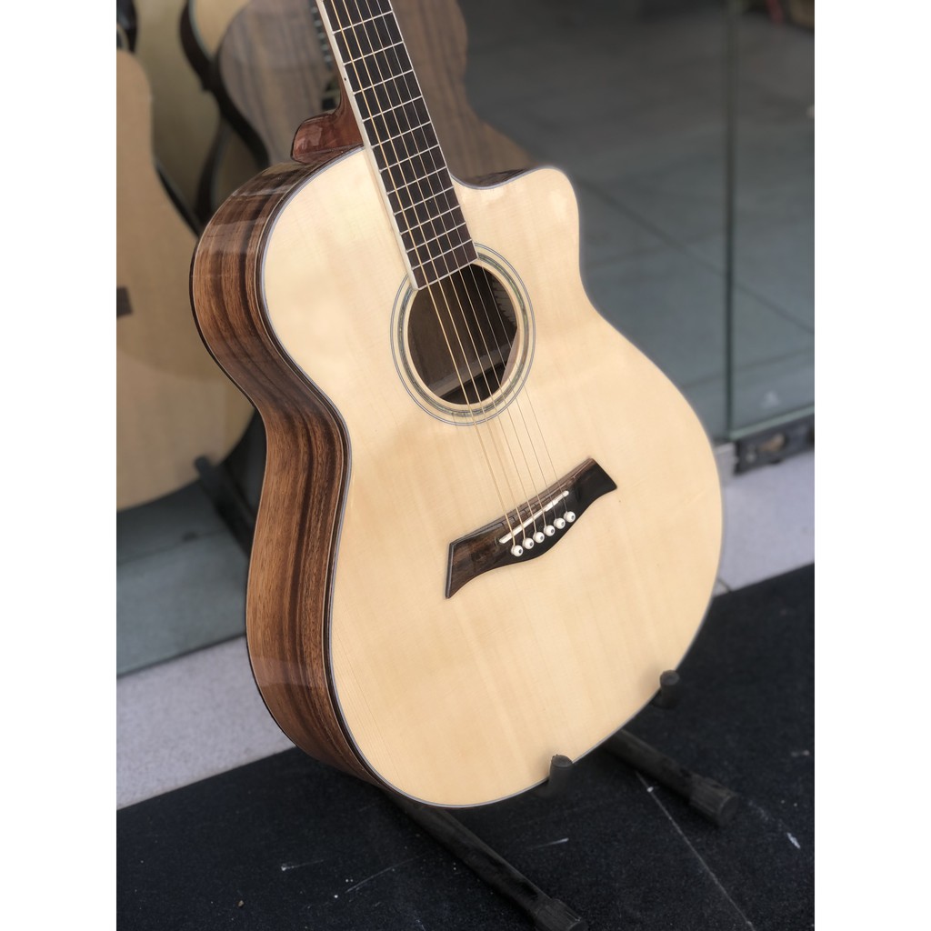 Guitar acoustic gỗ điệp cao cấp (tặng full phụ kiện)