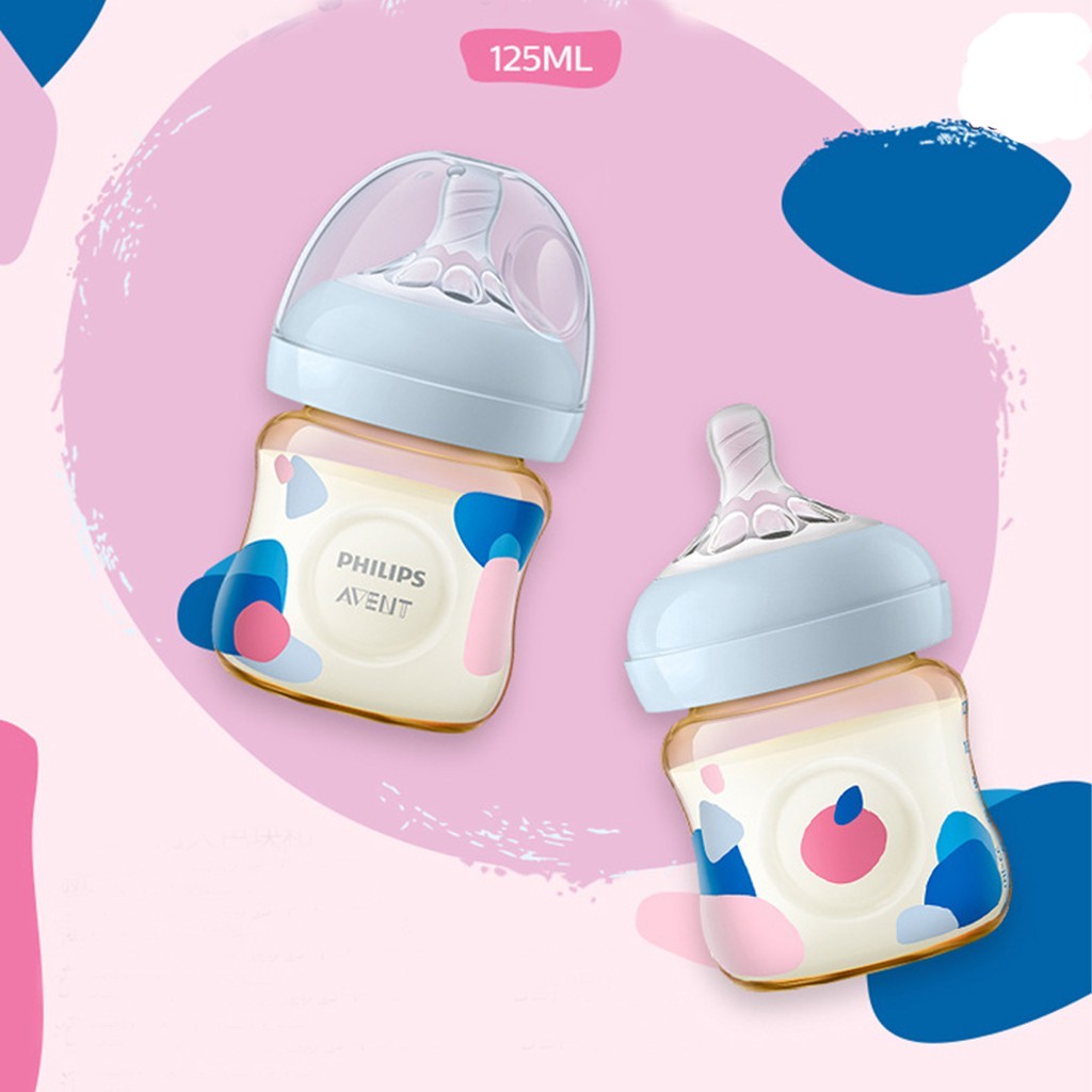 Bình sữa Avent Natural PPSU 125ml 260ml 330ml (Được chọn núm)