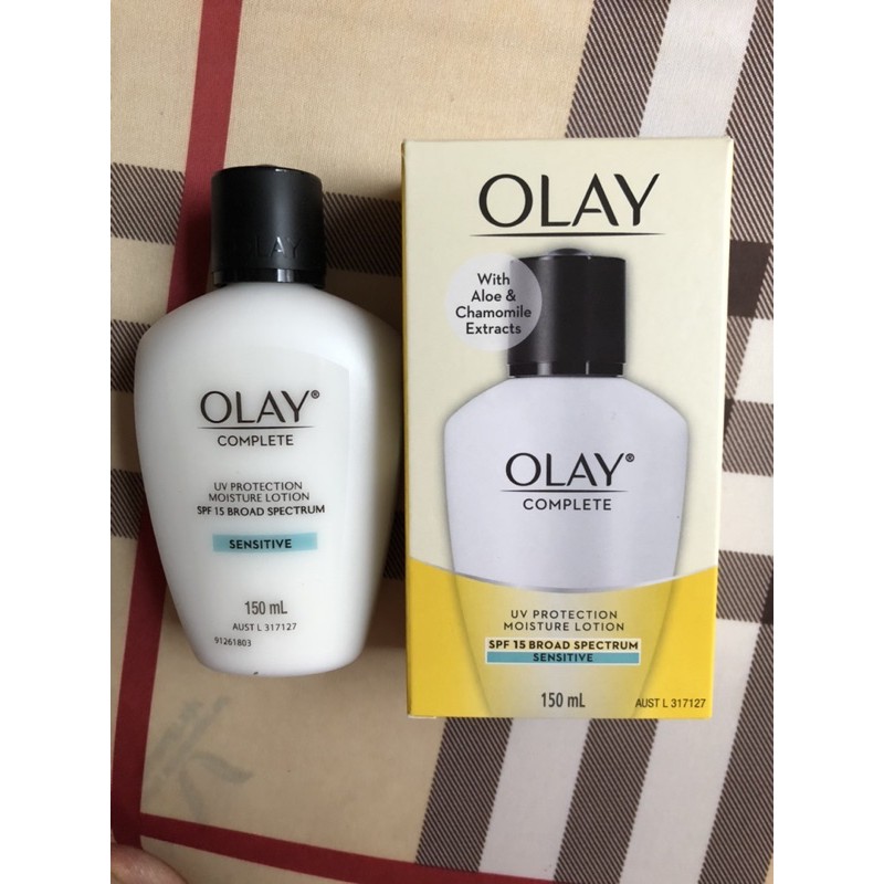 #Kem chống nắng Olay Complete SPF 15+ Sensitive Skin Lotion 150ml