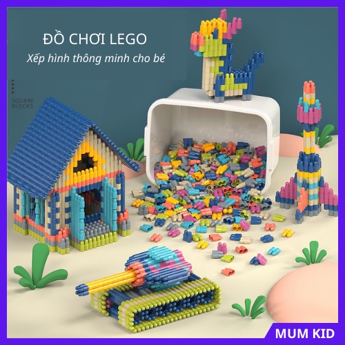 Bộ đồ chơi xếp hình Lego thông minh bằng nhựa cao cấp cho trẻ em, trẻ con