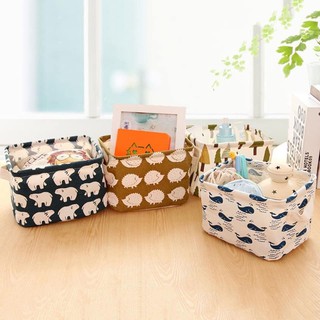 Giỏ Vải Vuông Đựng Đồ Đa Năng Gấp Gọn - Sọt Vải Đựng Quần Áo, Đồ Chơi Chống Thấm Nước