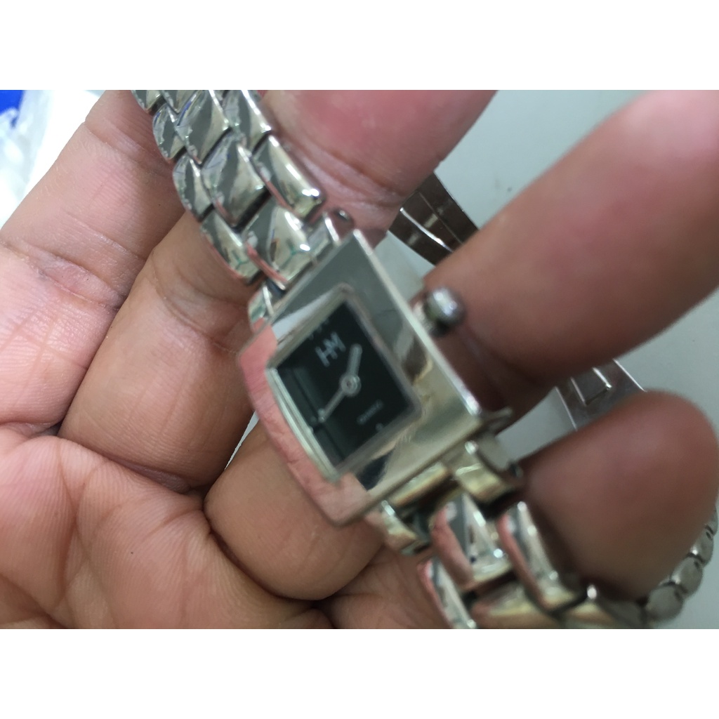Đồng hồ nữ nhỏ hiệu HM vuông 22mm