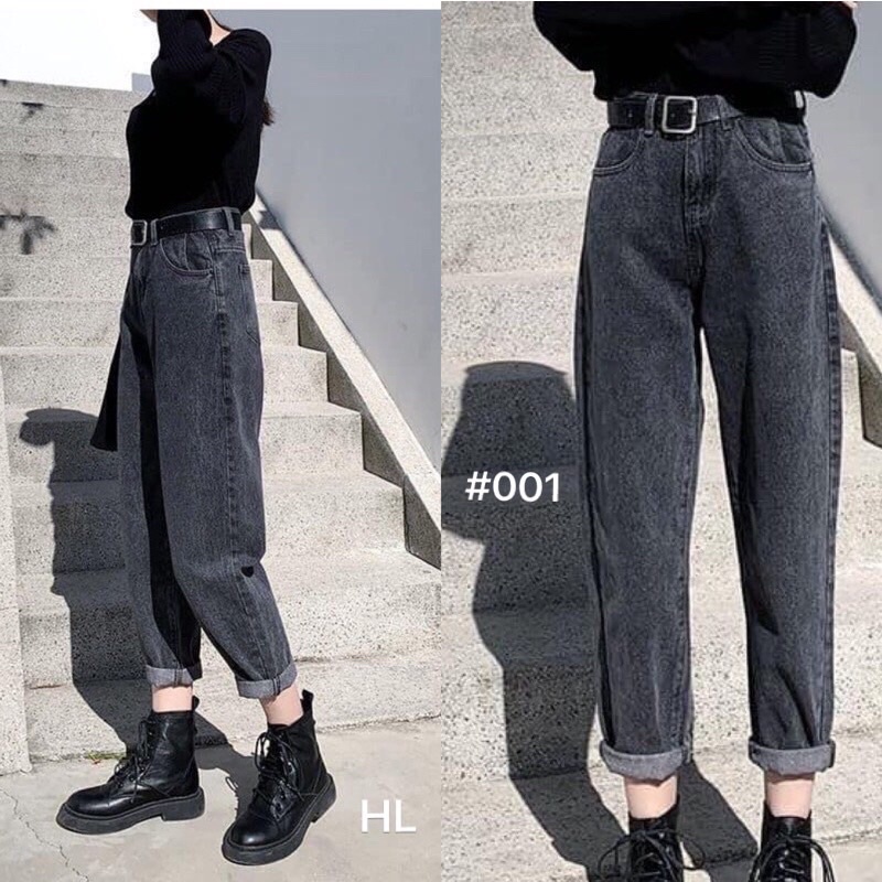 QUẦN BAGGY BÒ ĐEN UNISEX