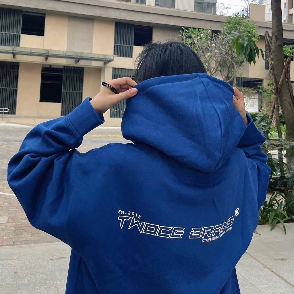 Áo Khoác nỉ Hoddie Zip Signature by TWOCE