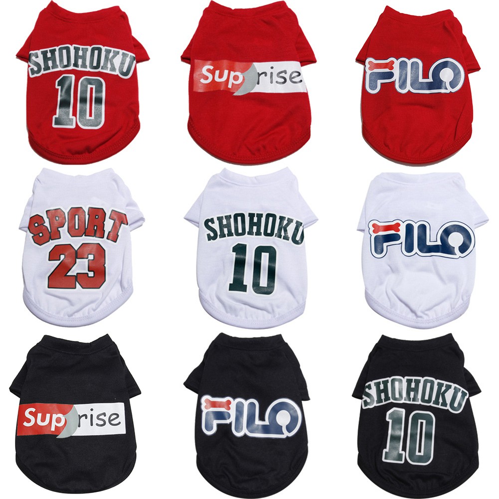 Áo thun in hình dễ thương cho thú cưng