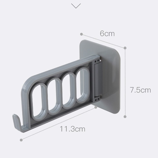 Móc dán tường 4 lỗ thông minh