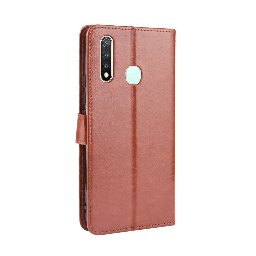Bao da điện thoại màu trơn phong cách thanh lịch cho Vivo Y19 2019