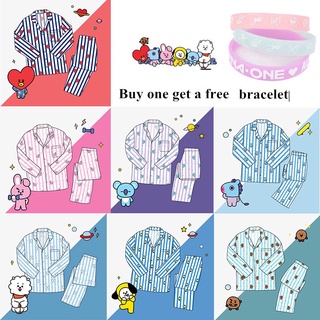 Bộ đồ ngủ hoạ tiết BT21 dành cho người hâm mộ nhóm nhạc KPOP BTS