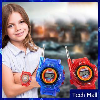 1 Pairs Children Toy Walkie Talkie Child Wrist Watches Real Time Display Interphone